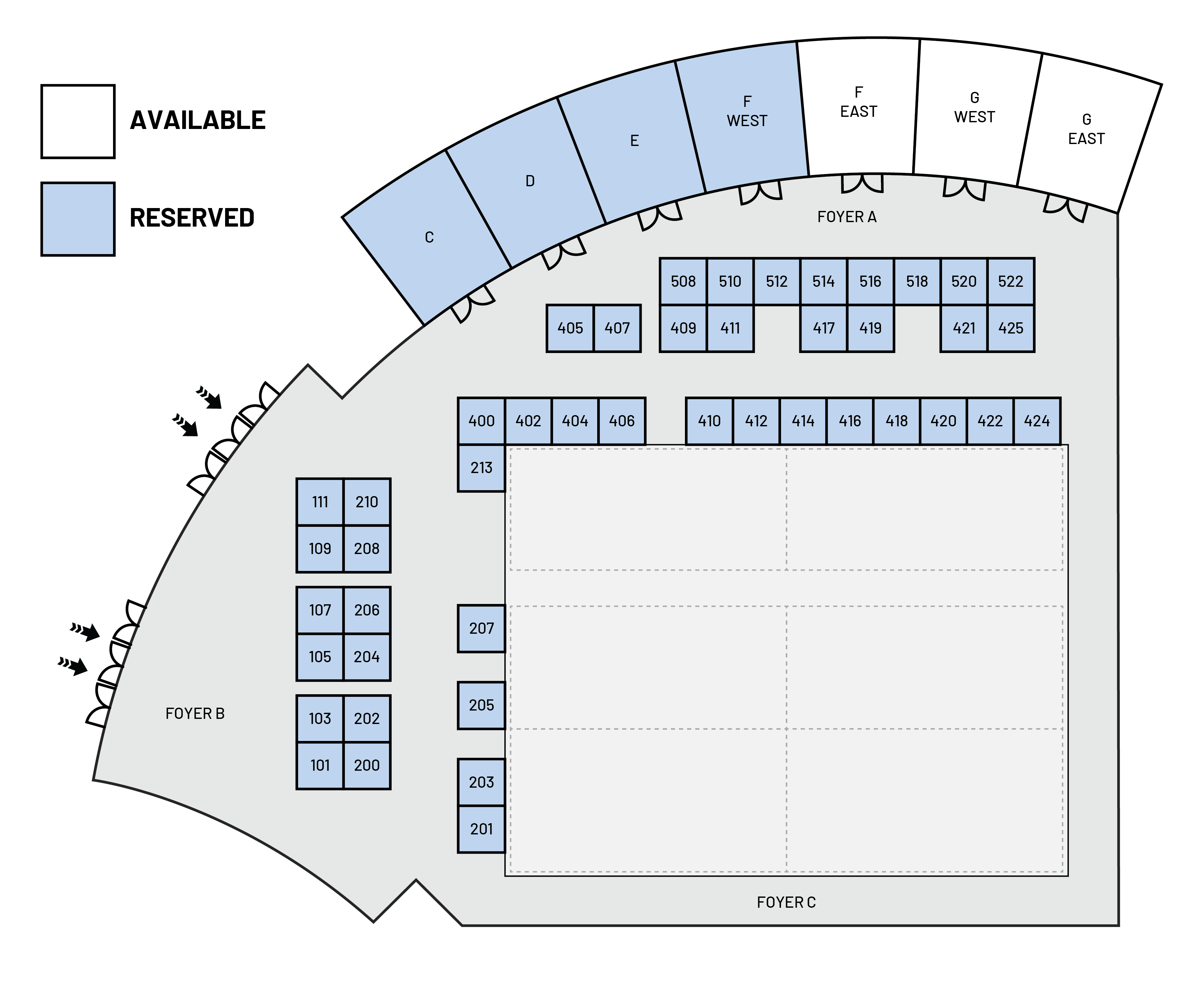 AuDacity 2025 Floorplan