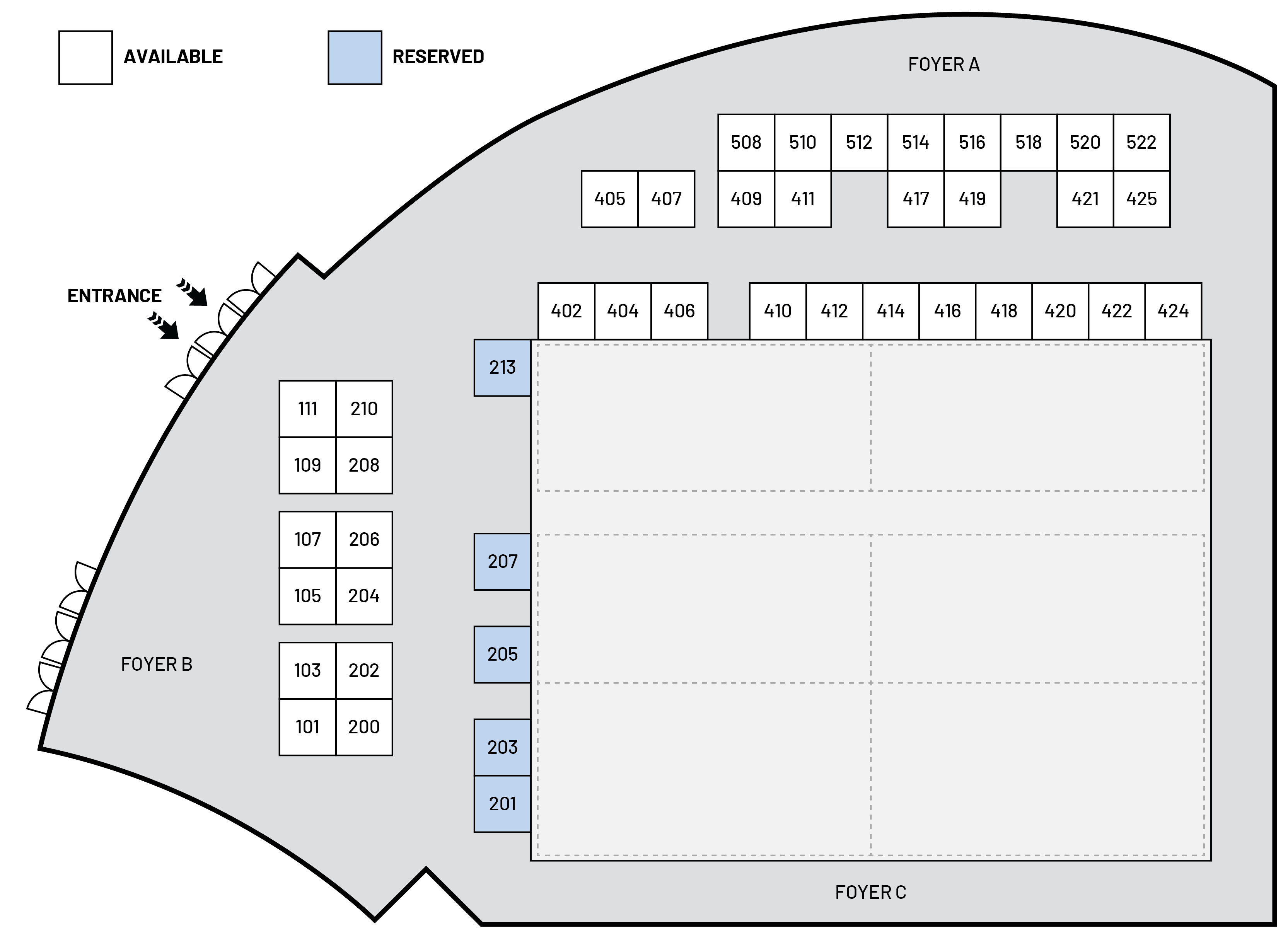 AuDacity 2025 Floorplan