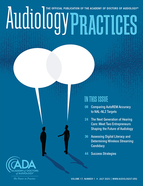 Audiology Practices, Vol 17, No 1