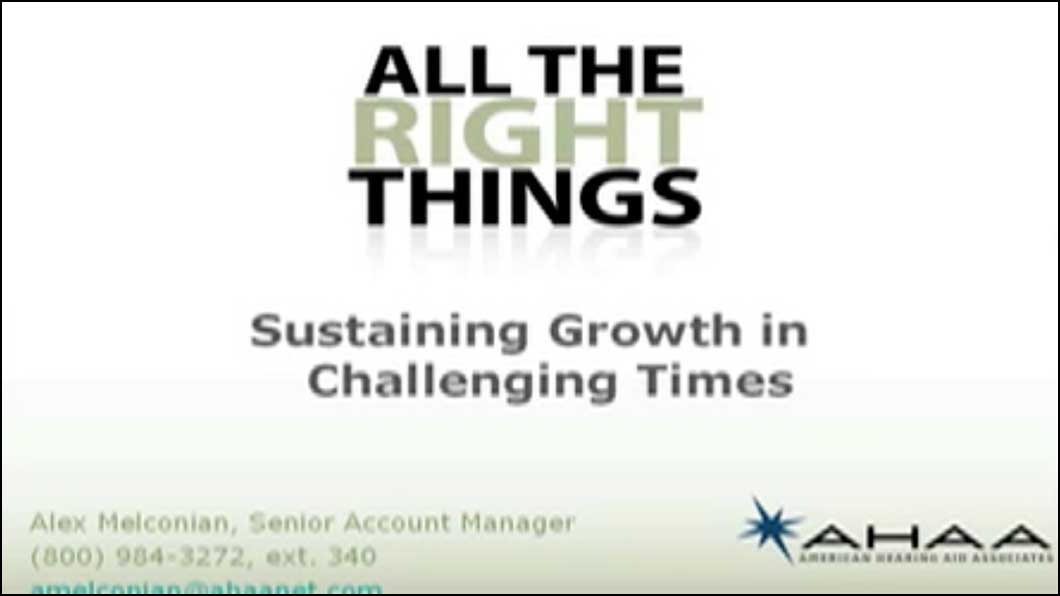 Sustaining Growth in Challenging Times