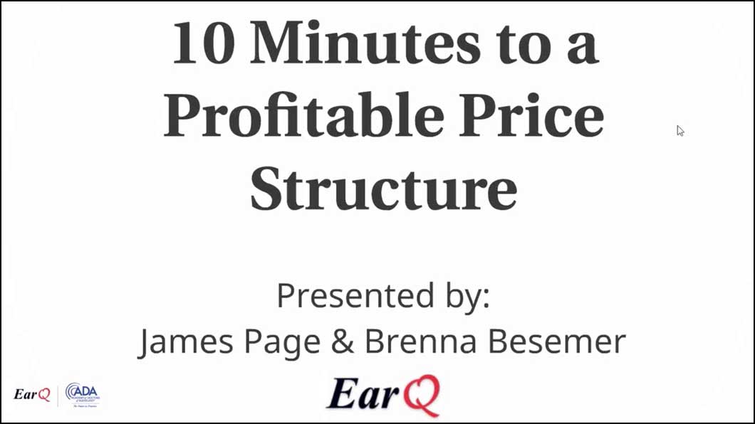 Getting Down to Business: 10 Minutes to a Profitable Price Structure