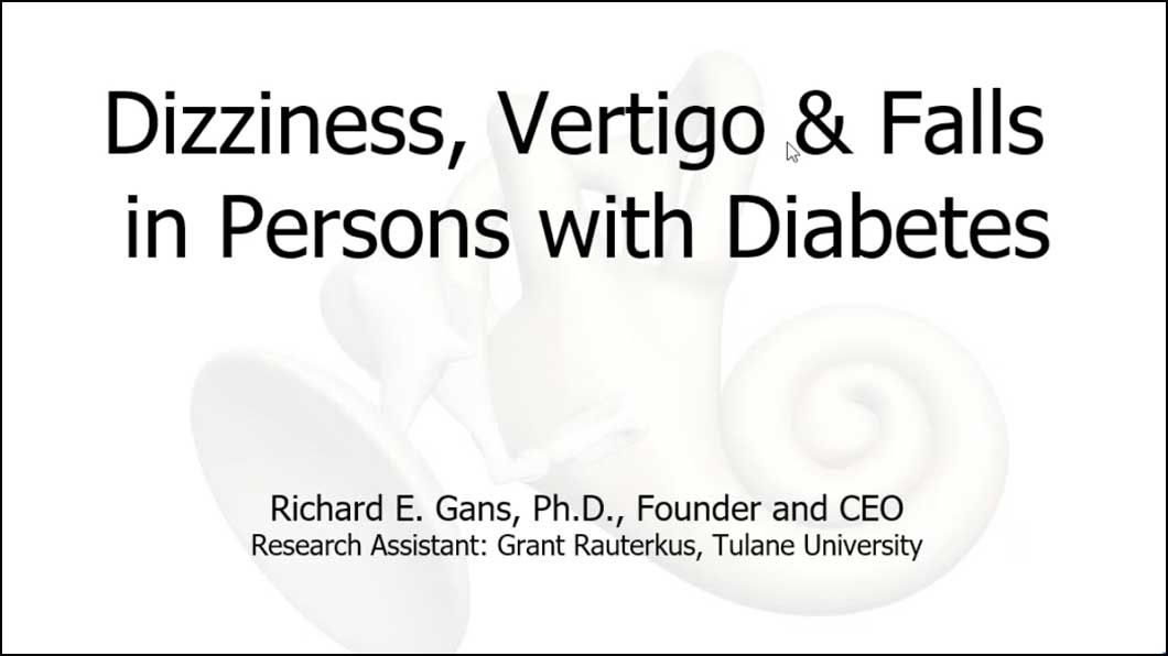 Dizziness, Vertigo and Falls in Persons with Diabetes