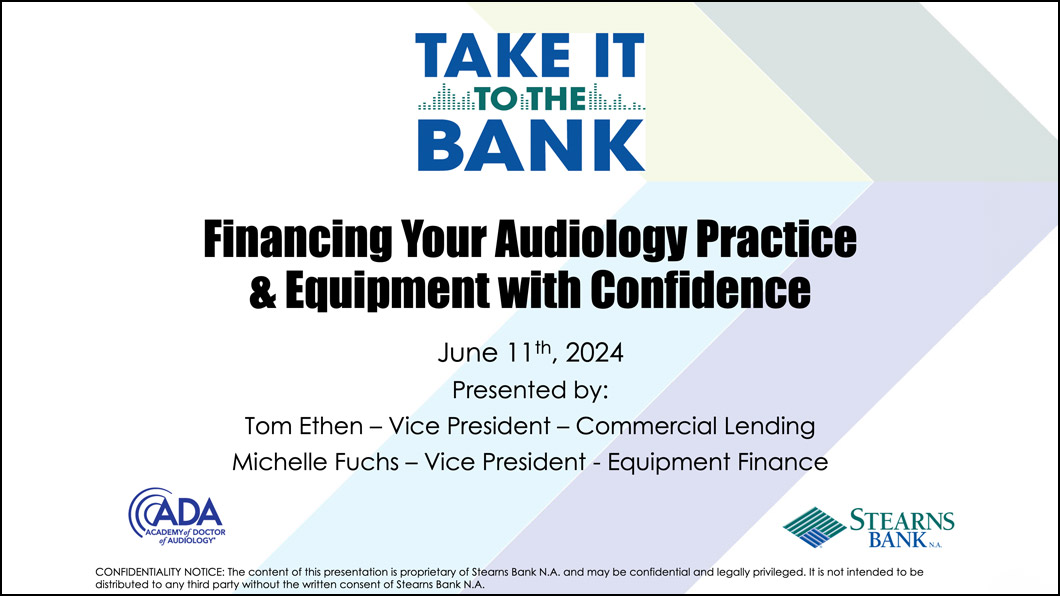 Financing Your Audiology Practice & Equipment with Confidence